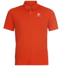 Odlo Wander-/Freizeit Polo Cardada (100% Poliester, wysoki komfort noszenia) pomarańczowo-czerwony mężczyźni